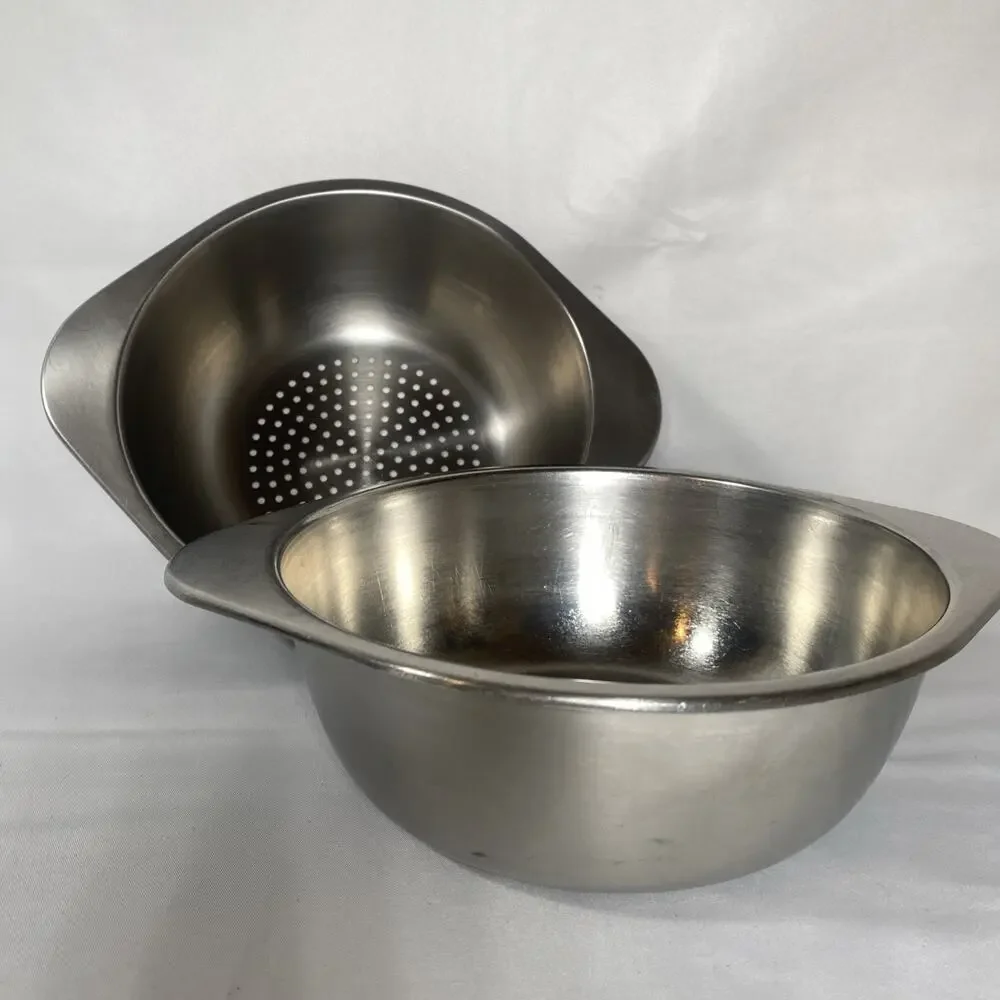 Revere Ware No Handle Pair Steamer and Double Boiler Inserts Set Fit 7” Saucepan